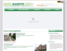 Tablet Screenshot of maertin-bausanierung.de